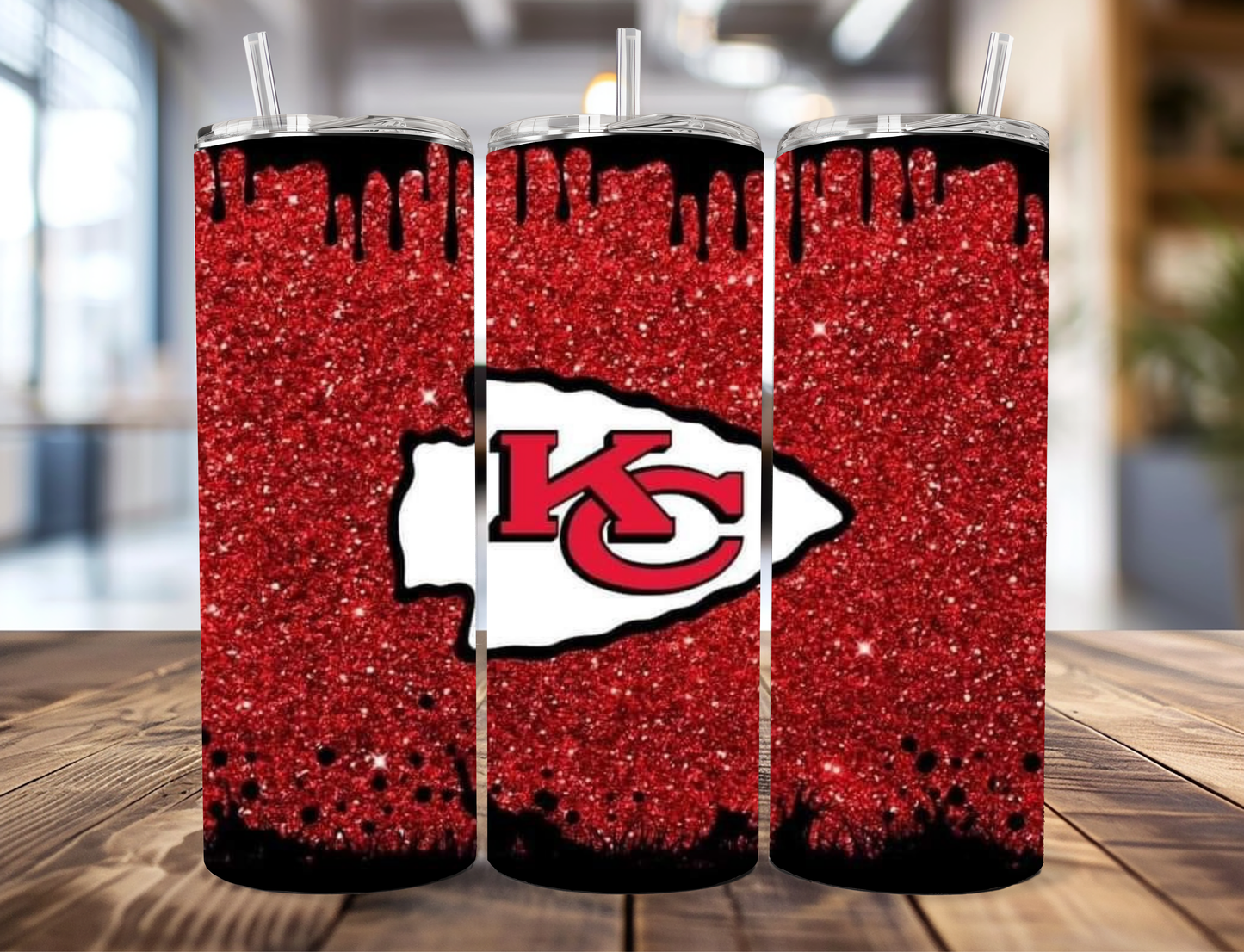 KC chiefs Glitter